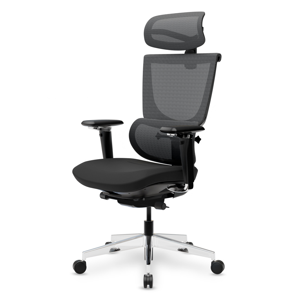 Офісне крісло Mealux S8 Air Fabric Black (HF-S8P F/B) - зображення 5