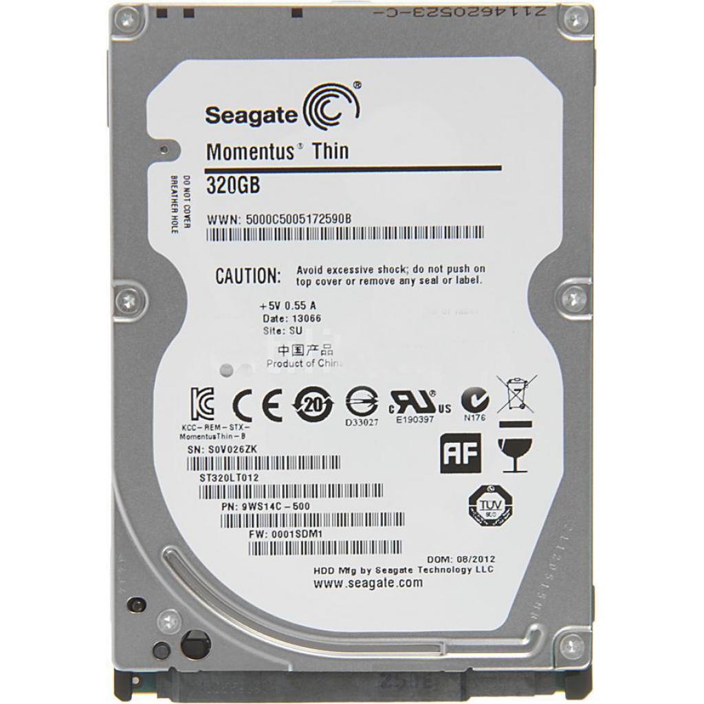 Жорсткий диск для ноутбука 2.5" 320GB Seagate (# 1DG14C-899 / ST320LT012-WL-FR #) - зображення 1