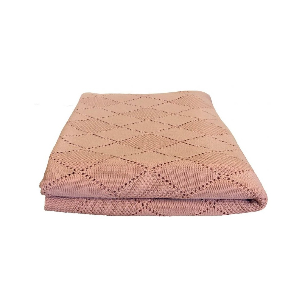 Плед Прованс в'язаний Вiнтаж персик 130х170 см (4823093423114) - зображення 3