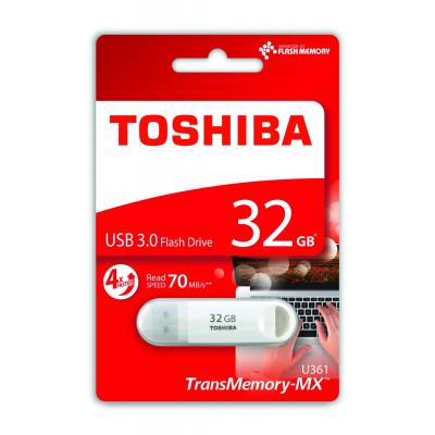 USB флеш накопичувач Toshiba 32GB Suzaku White USB 3.0 (THN-U361W0320M4) - зображення 2