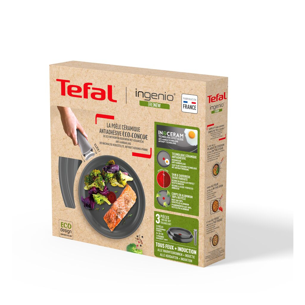 Набір посуду Tefal Ingenio Renew 3 предмета (L2609502) - зображення 12