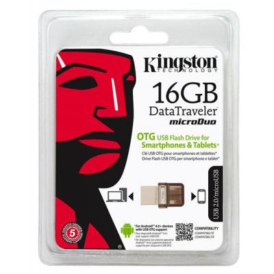 USB флеш накопичувач Kingston 16Gb DT MicroDuo (DTDUO/16GB) - зображення 9