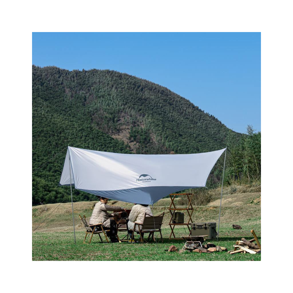 Тент Naturehike Hexagon NH16T013-S 150D Blue/Grey (6927595777794) - зображення 4