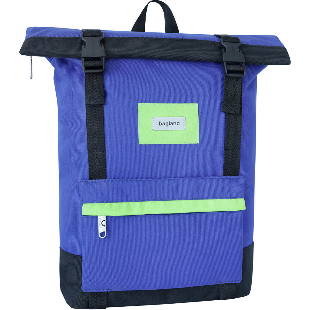 Рюкзак для ноутбука Bagland 15" Holder 25L, roll top, 0051666, blue/black (1065919121) - зображення 1