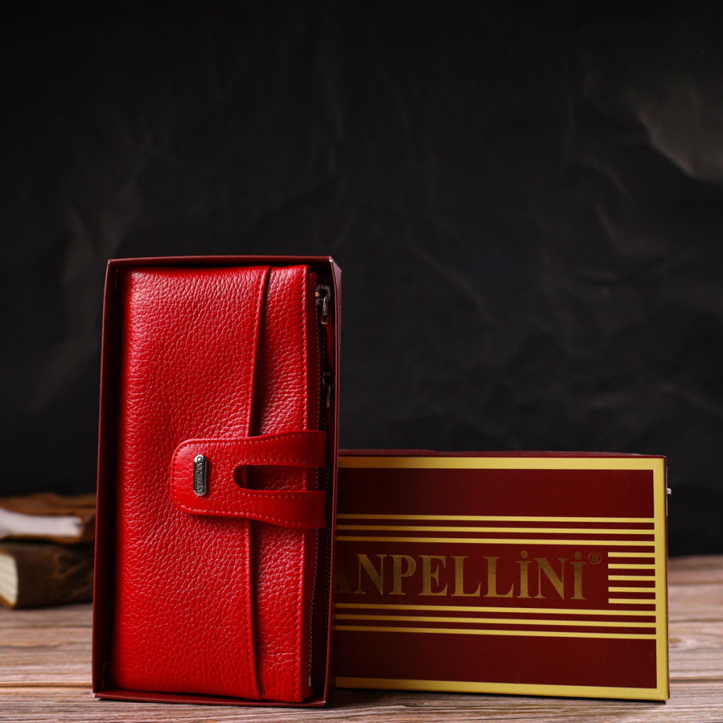 Гаманець Canpellini З натуральної шкіри Червоний (21895) - зображення 10