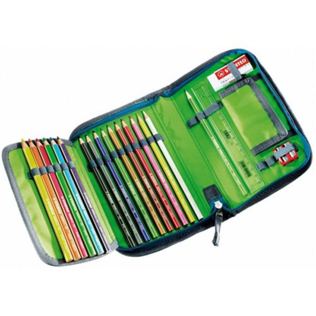Пенал Deuter Pencil Box blueline check 7309 з наповненням (3890315 7309) - зображення 3
