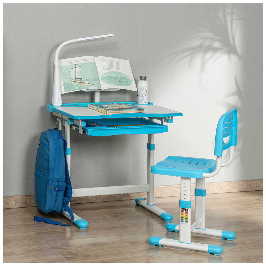 Парта зі стільцем FunDesk Bellissima blue (2001002219153) - зображення 9