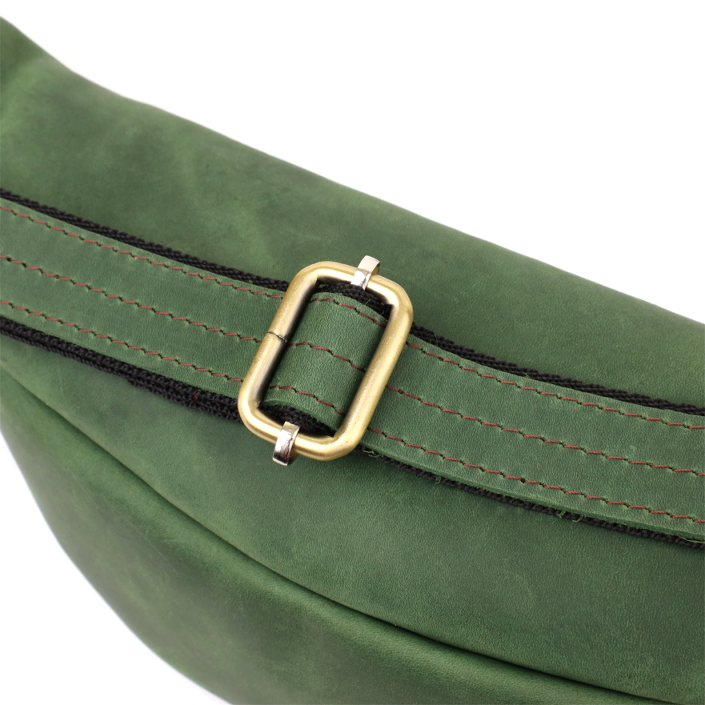 Сумка Shvigel З натуральної шкіри Зелена (23142) - зображення 6