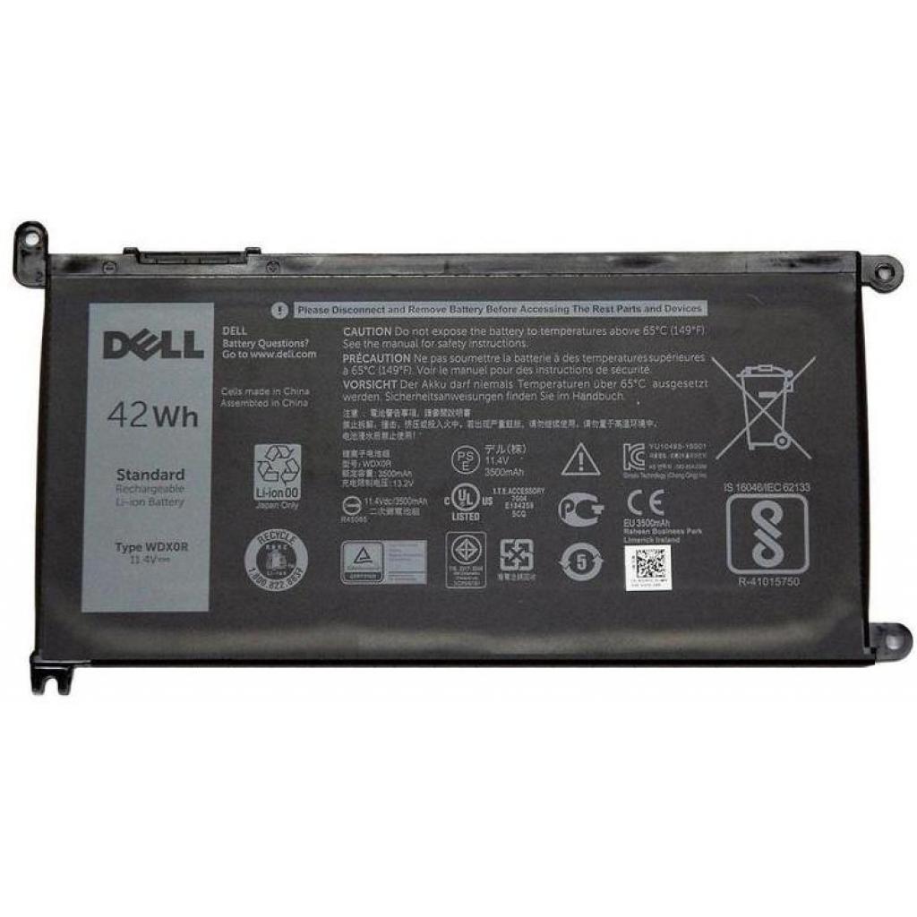 Акумулятор до ноутбука Dell Inspiron 15-5568 WDX0R, 42Wh (3500mAh), 3cell, 11.4V (A47307) - зображення 1
