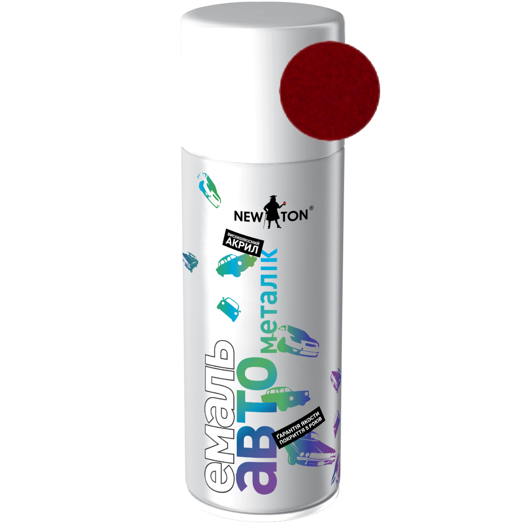 Аерозольна фарба для автомобіля New Ton 104 мет. калина 400 мл (000000291) - зображення 1