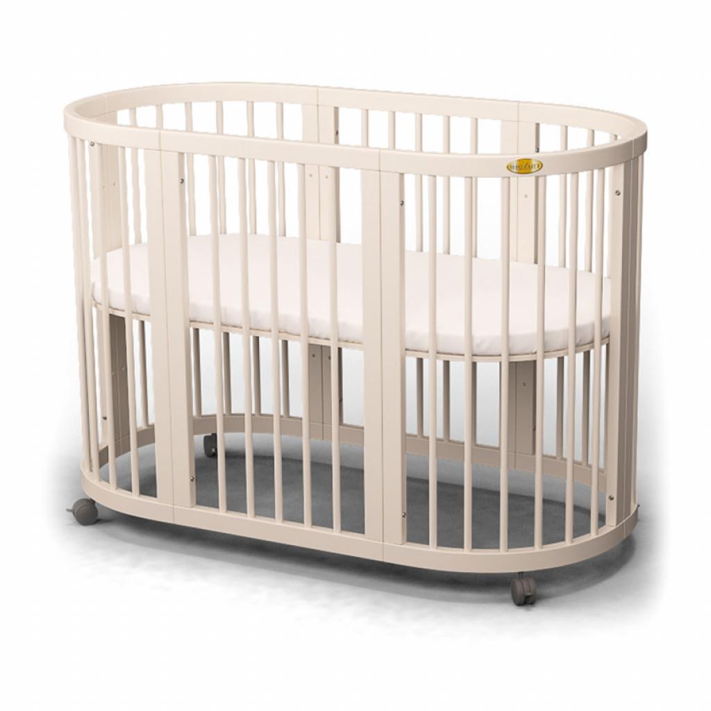 Ліжечко Ingvart SMART BED ROUND сл. кістка (1721015) - зображення 1