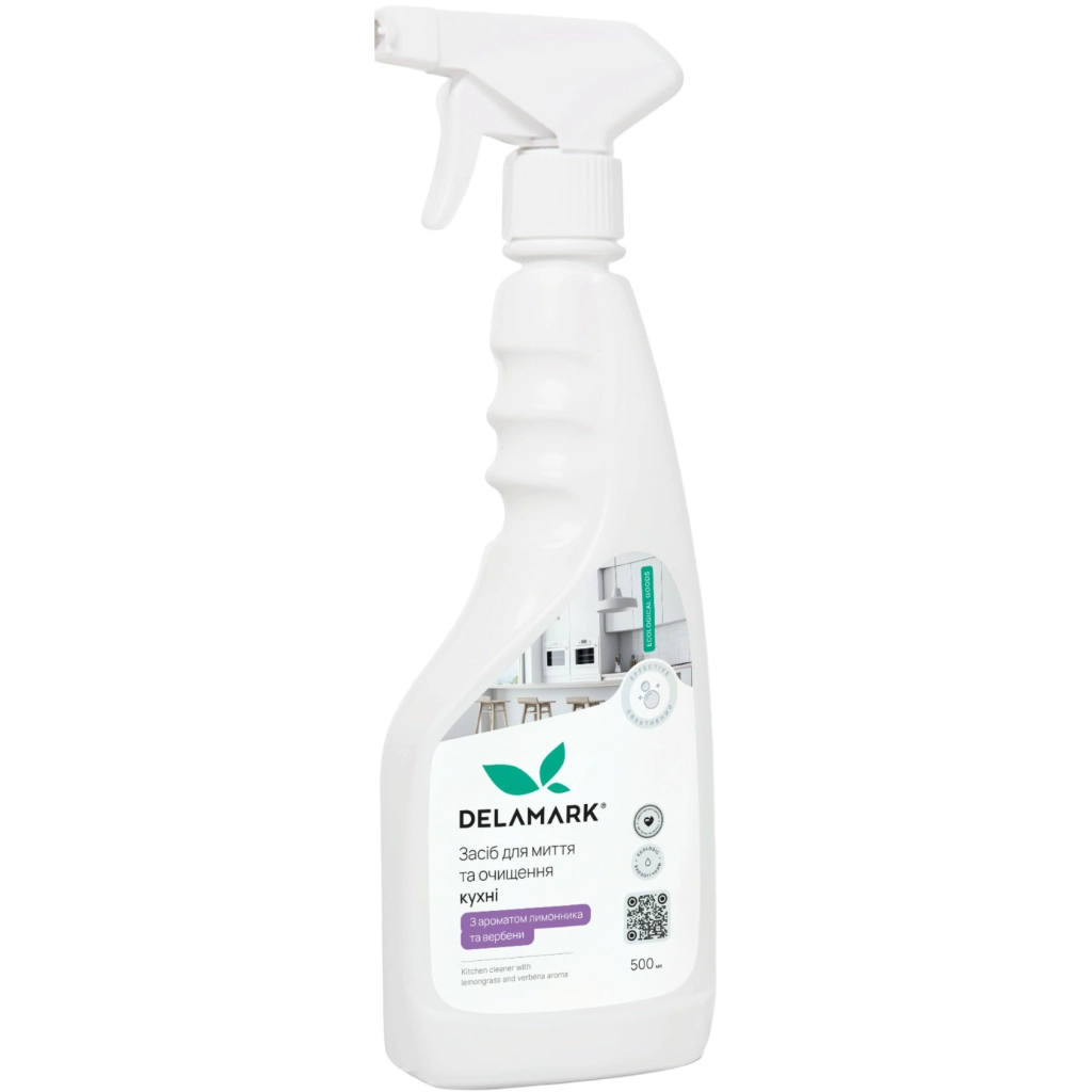 Спрей для чищення кухні DeLaMark Лимонник та вербена 500 мл (4820152333728) - зображення 1