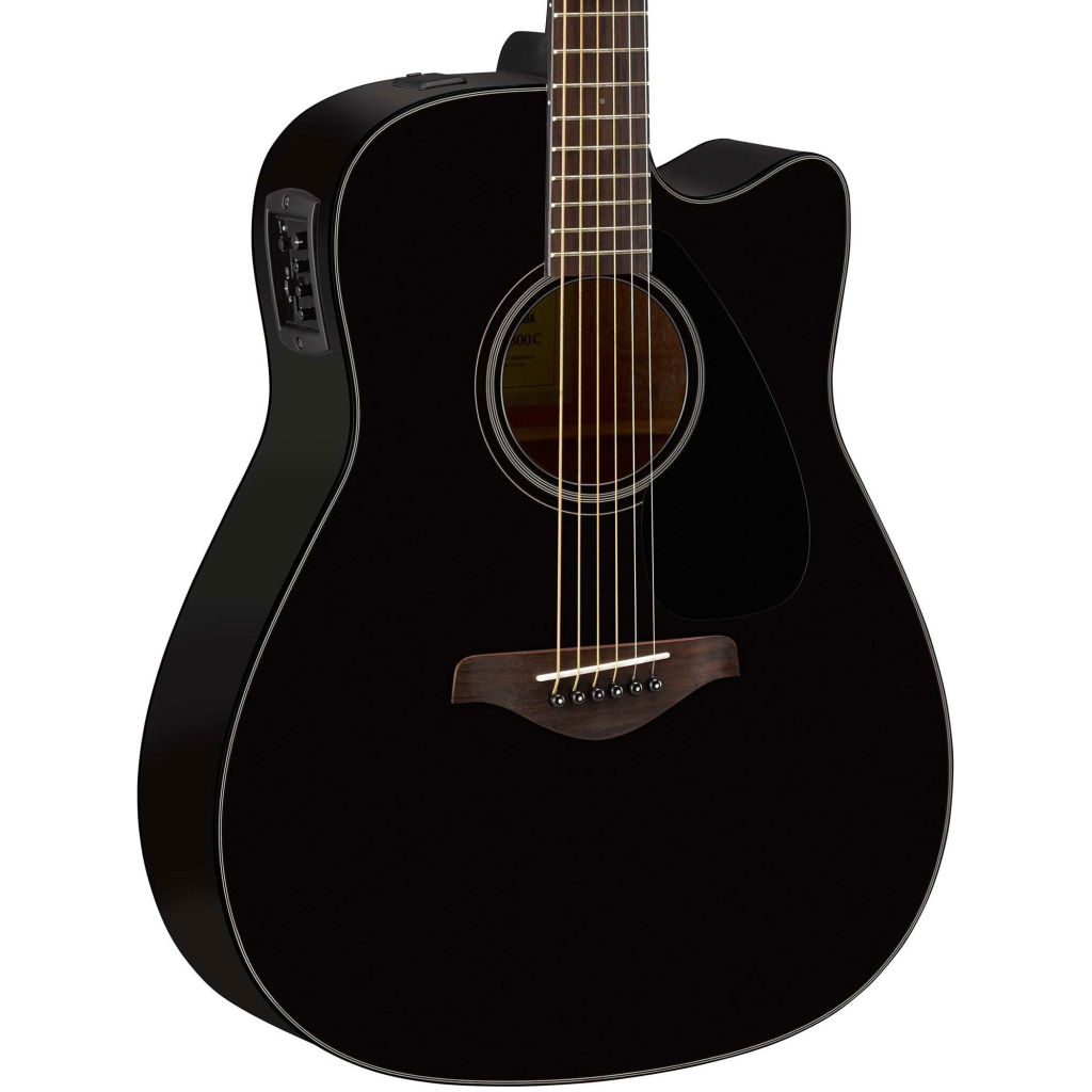 Гітара електроакустична Yamaha FGX800C Black - зображення 2