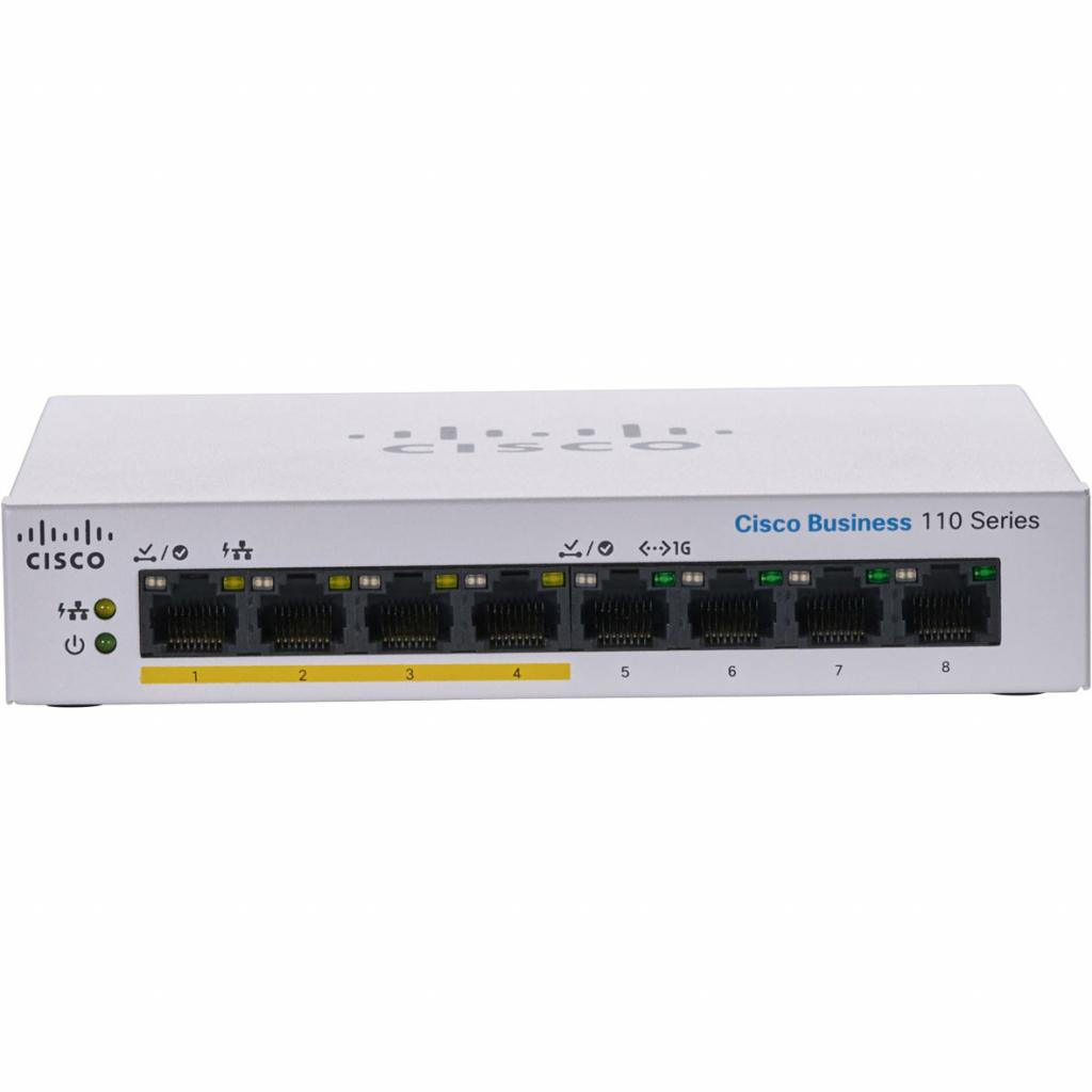 Комутатор мережевий Cisco CBS110-8PP-D-EU - зображення 2