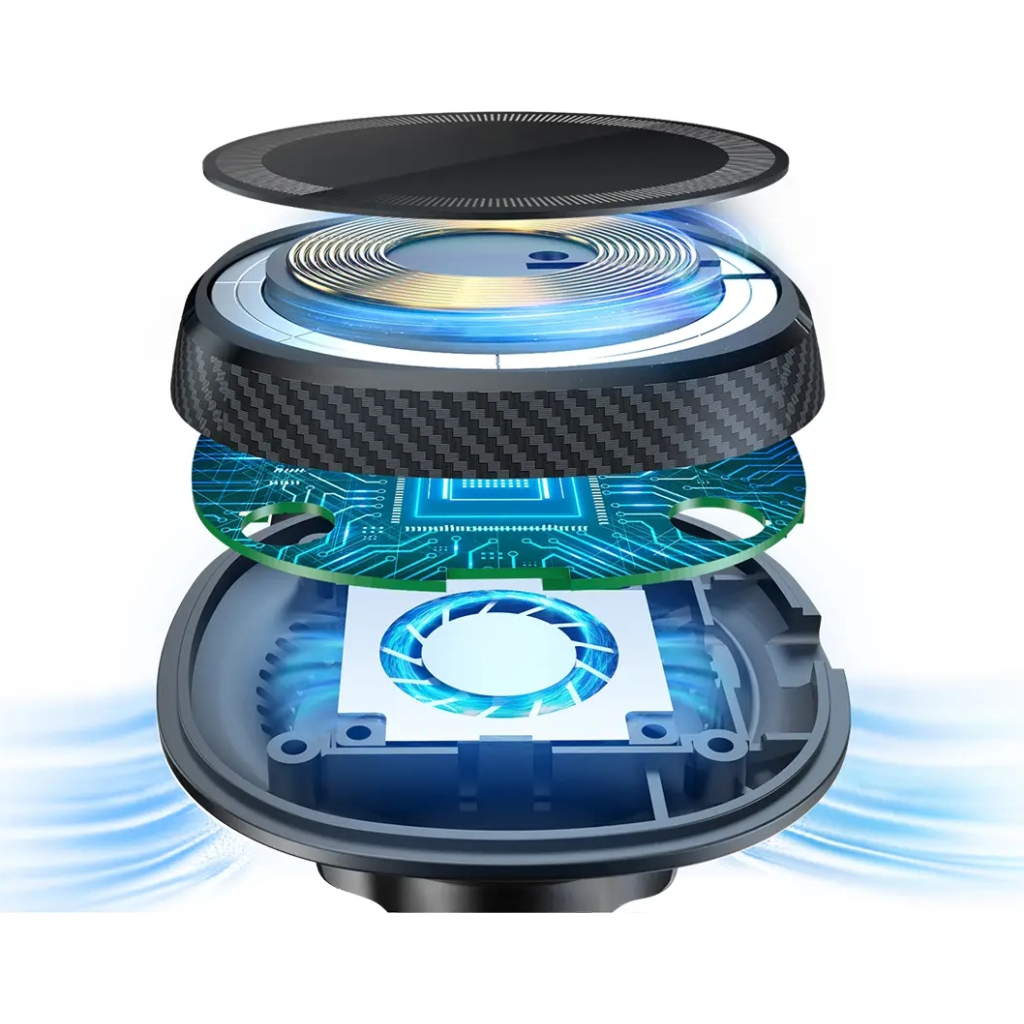 Універсальний автотримач Grand-X MT-15W MagSafe з зарядкою 15W (кріплення на дефлектор) (MT-15W) - изображение 10