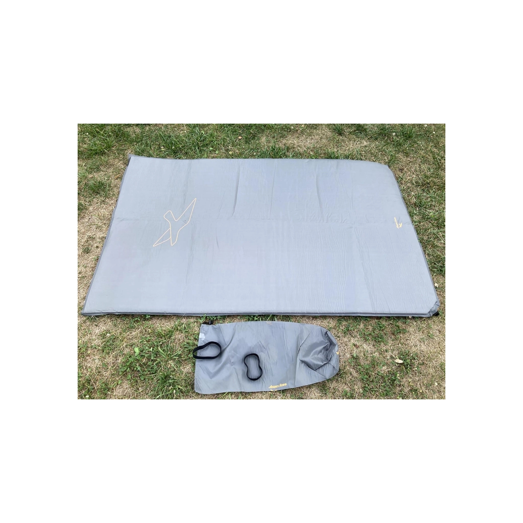 Туристичний килимок Easy Camp Self-inflating Siesta Mat Double 5 cm Grey (928482) - зображення 5