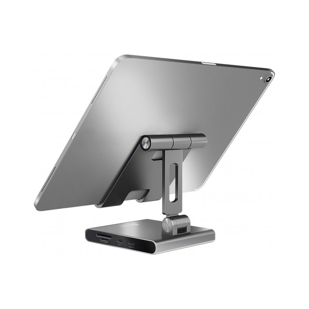 Порт-реплікатор J5create Dock-Station Ipad USB-C 8-in-1 (HDMI/PD/картридер/USB-A/USB-C/Audio) (JTS224-N) - зображення 3