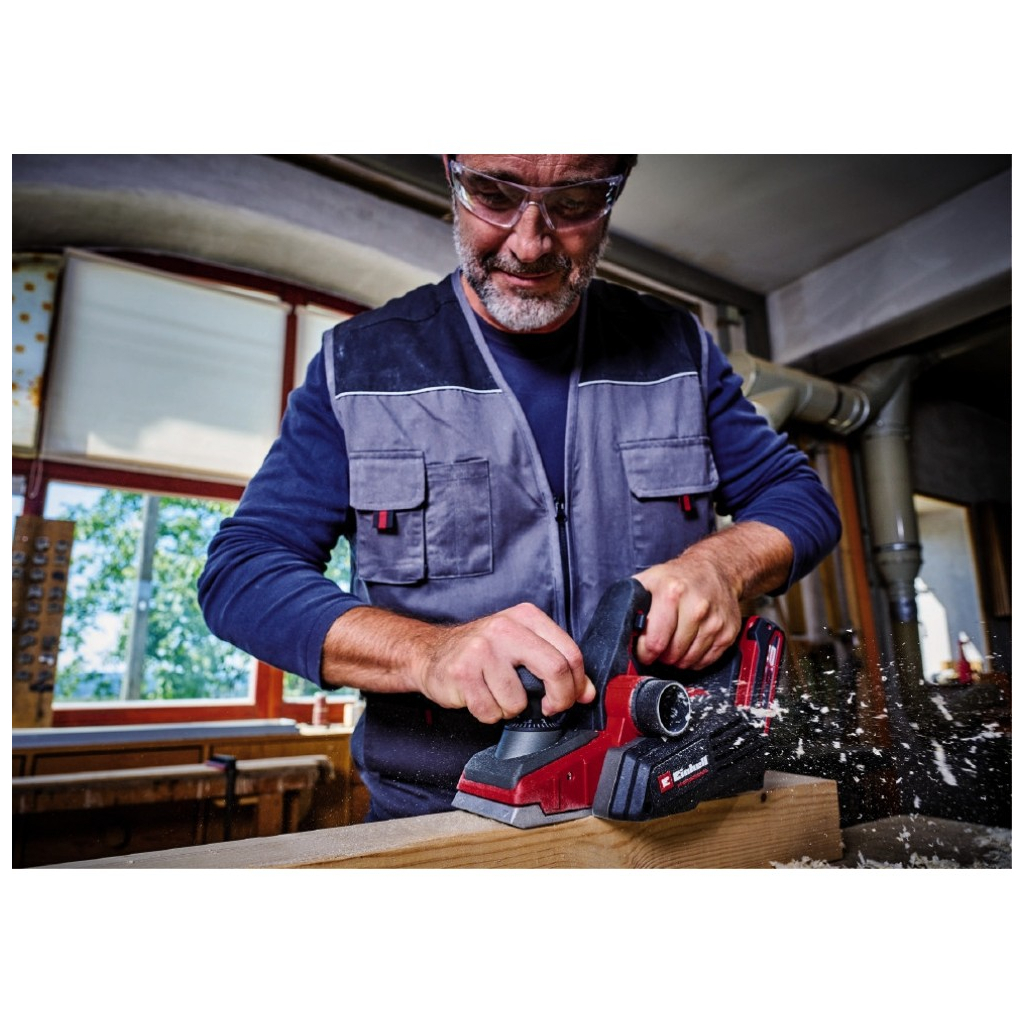 Електрорубанок Einhell TP-PL 18/3 Li BL - Solo PXC 18V, 82мм, до 2мм (без АКБ та ЗП) (4345405) - изображение 10