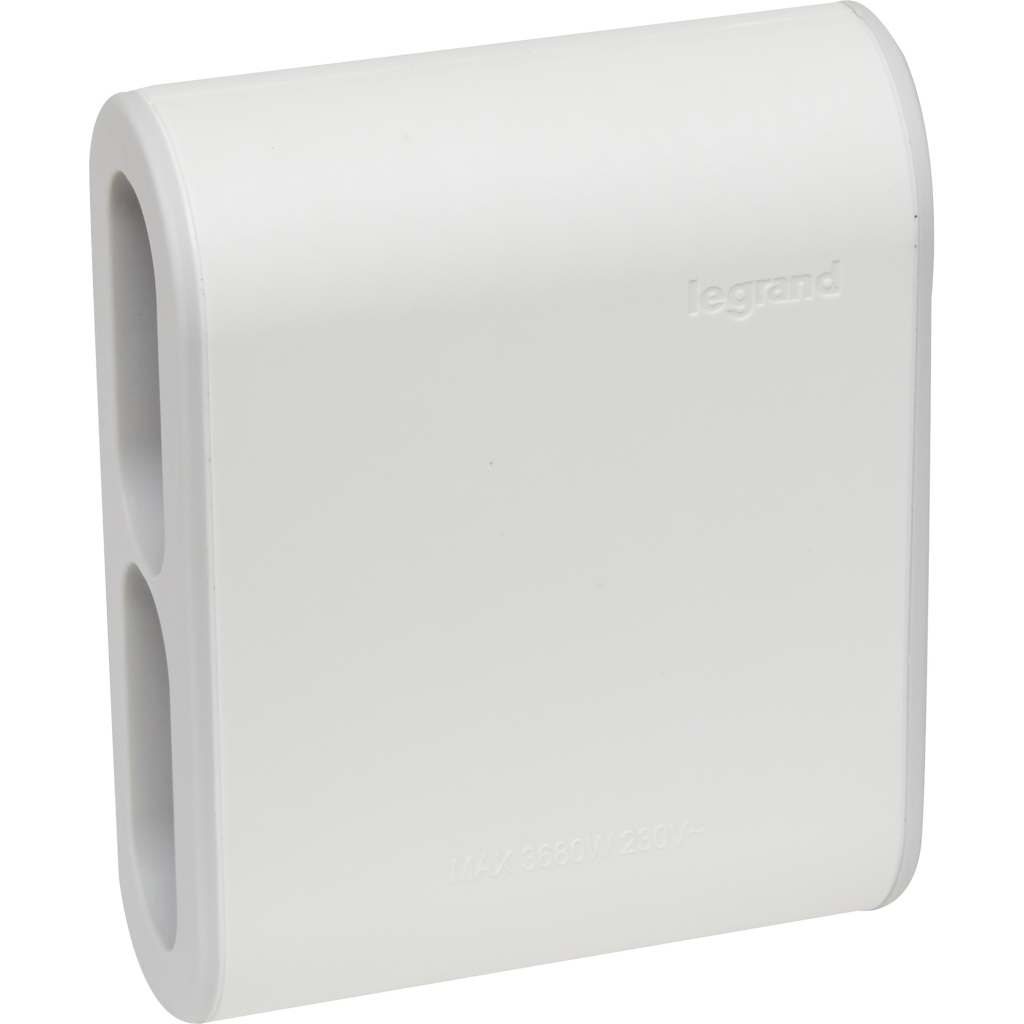 Мережевий розгалужувач Legrand Стандарт 4х2К бічні розетки 6А Білий/Сірий (049400) - зображення 4