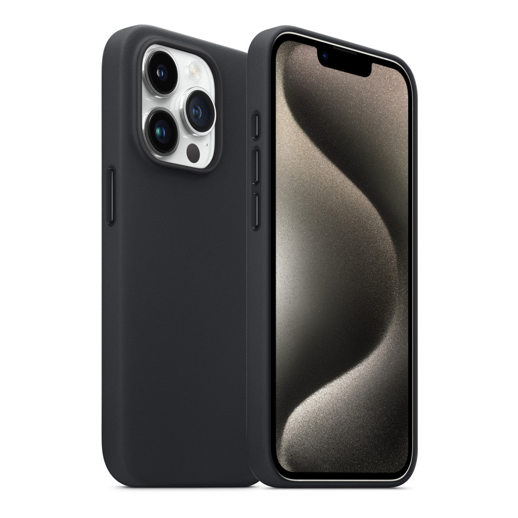 Чохол до мобільного телефона Armorstandart FAKE Leather Case Apple iPhone 15 Pro Black (ARM76299) - зображення 3