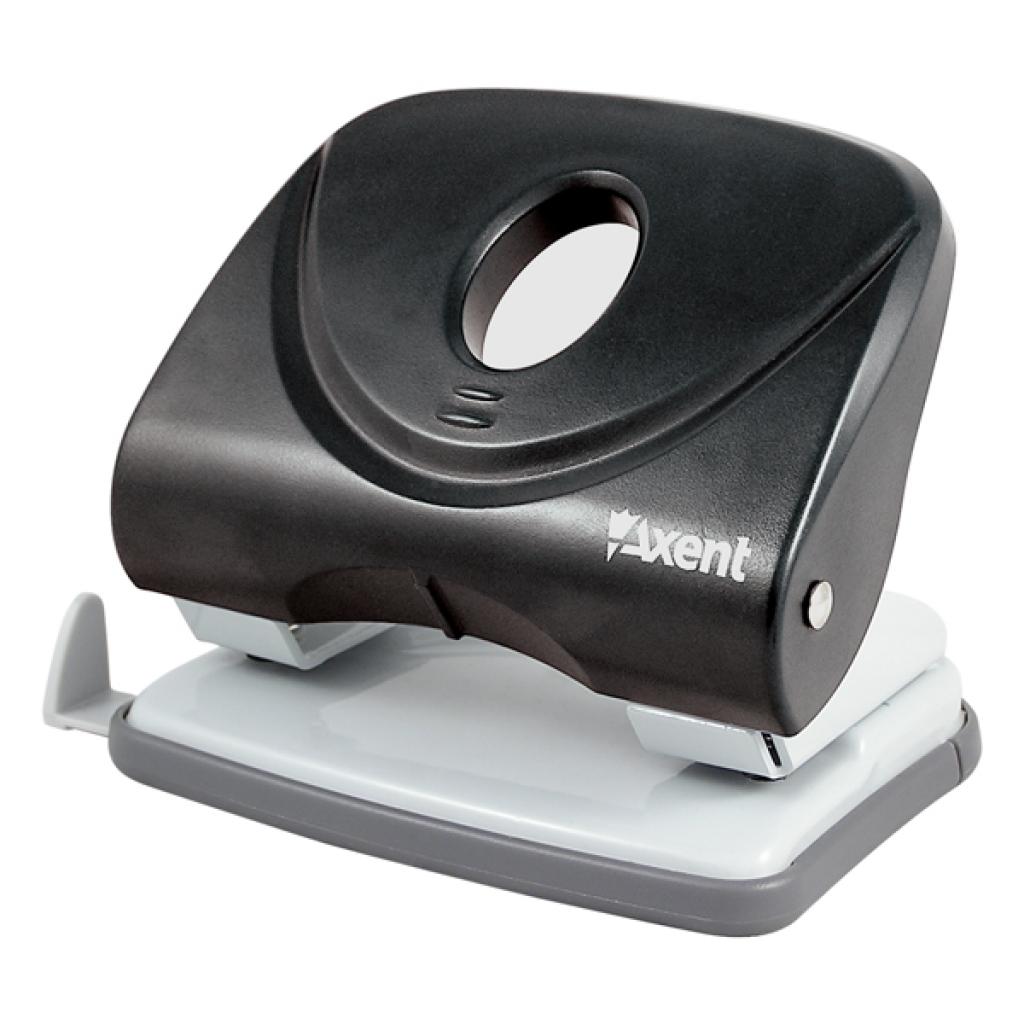 Діркопробивач Axent Welle-2 plastic, 30sheets, black (3830-01-А) - изображение 1