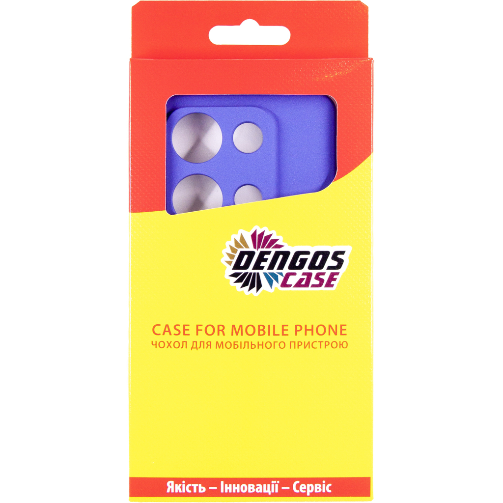 Чохол до мобільного телефона Dengos Xiaomi Redmi Note 14S Carbon + glass (Purple) (DG-KM-146) - зображення 4