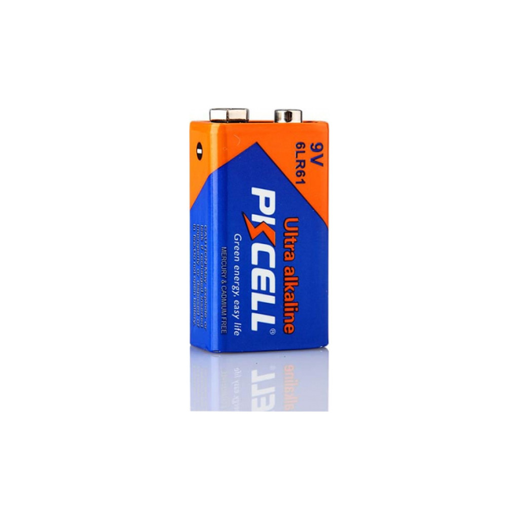 Батарейка PkCell Крона Ultra Alcaline 9V * 1 shrink (09290 / 2000000092904) - зображення 1