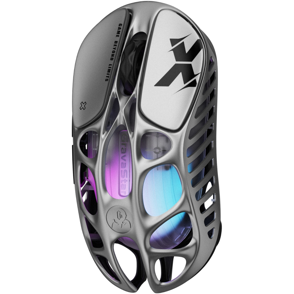 Мишка GravaStar Mercury X Wireless/Bluetooth/USB Grey (GSX_GRY) - зображення 4