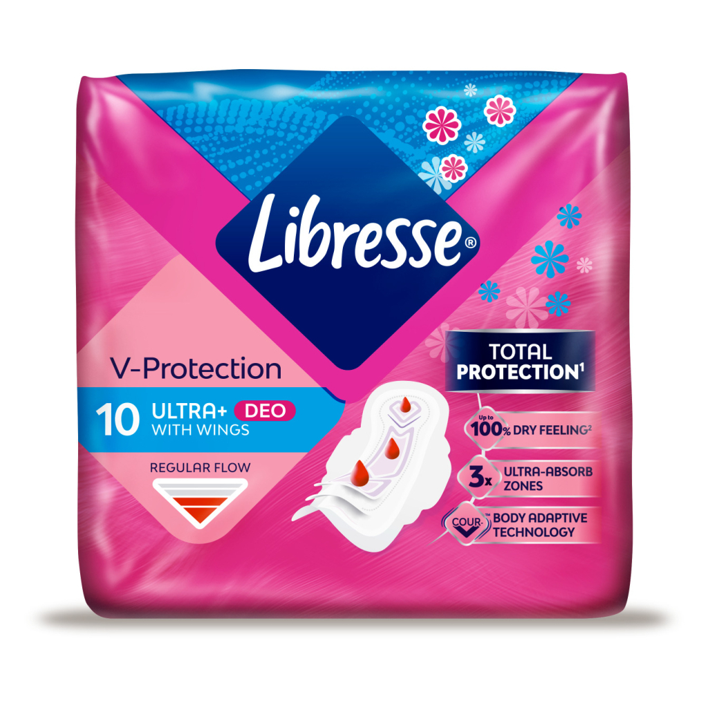 Гігієнічні прокладки Libresse Premium Ultra Normal Soft Deo 10 шт (7322540337938) - изображение 2