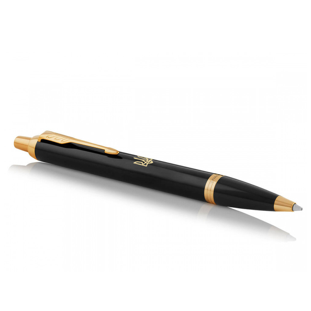 Ручка кулькова Parker IM 17 UKRAINE Black GT BP Тризуб (22032_TR) - зображення 2