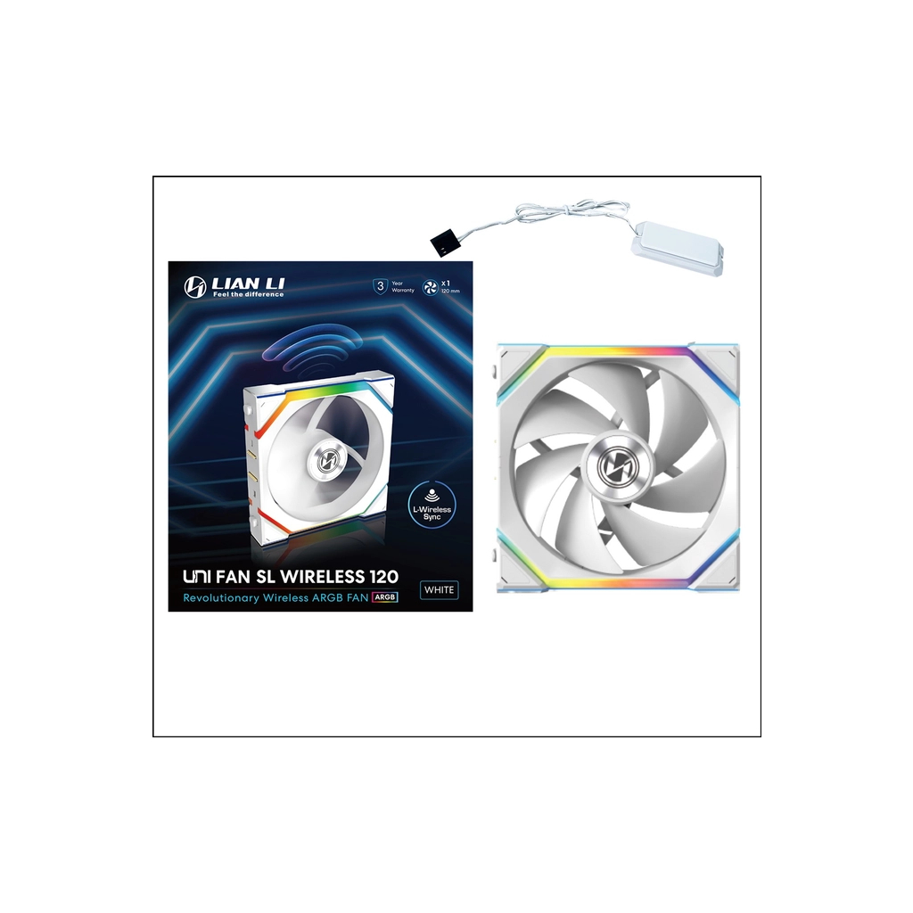 Кулер до корпусу Lian Li Uni Fan SL WIRELESS 120-1, White (G99.12SL1W1W.00) - зображення 6