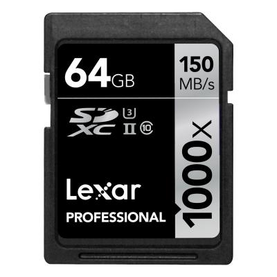 Карта пам'яті Lexar 64GB SDXC class 10 UHS-II U3 4K (LSD64GCRBEU1000) - зображення 1
