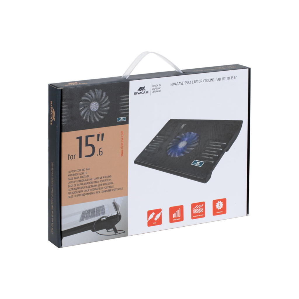 Підставка до ноутбука RivaCase до 15,6" Black (5552 plastic) - зображення 10