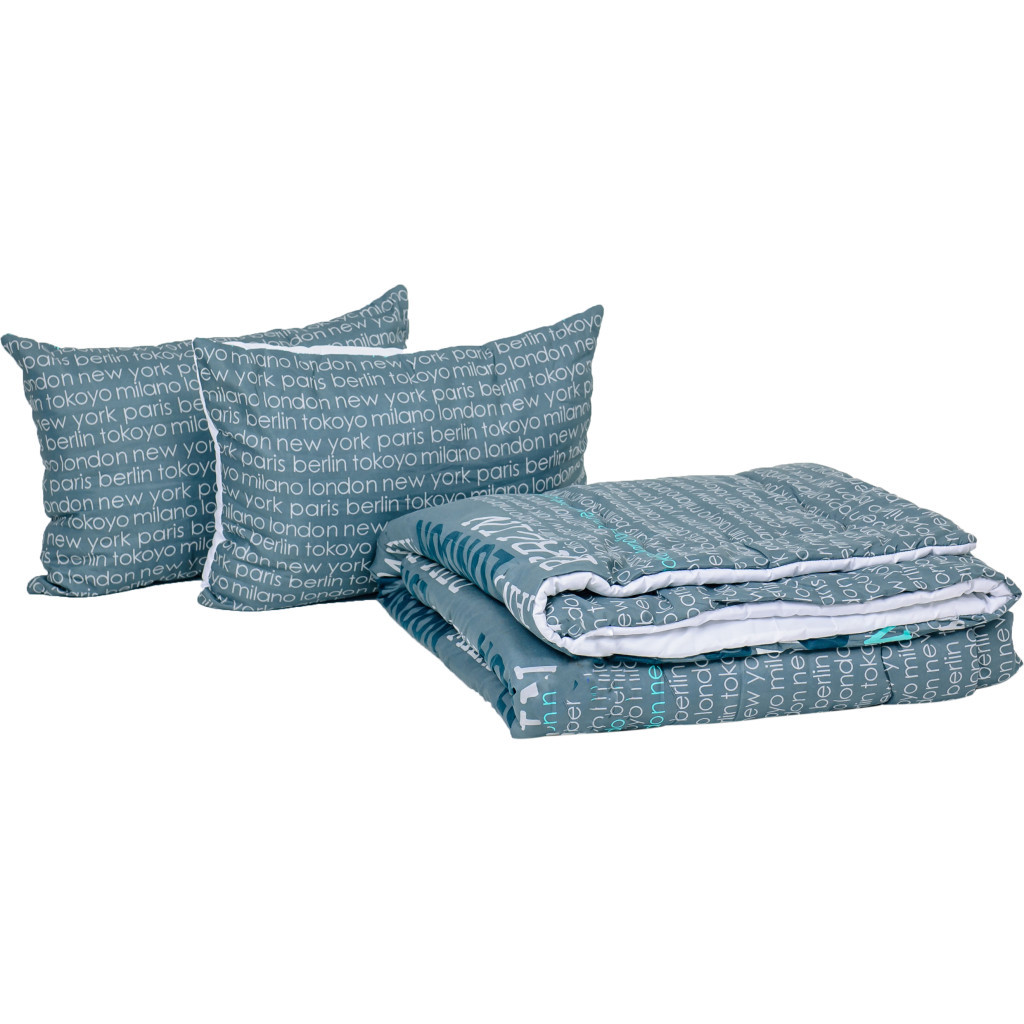 Ковдра MirSon Набір Tencel Зима №3699 Print Line Mabel + 2 подушки середні 172х205+2х50х70 (2200004848358) - зображення 1