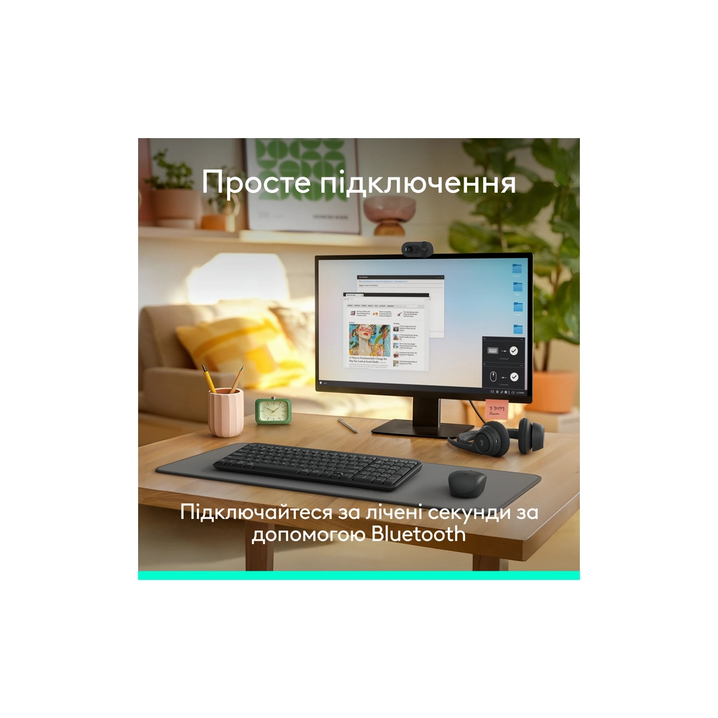 Комплект Logitech MK250 Bluetooth UA Graphite (920-013823) - изображение 2