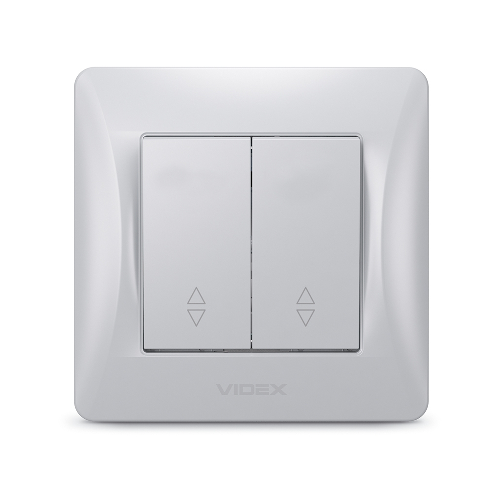Перемикач Videx BINERA 2кл прохідний срібний йшов (VF-BNSW2P-SS) - изображение 2