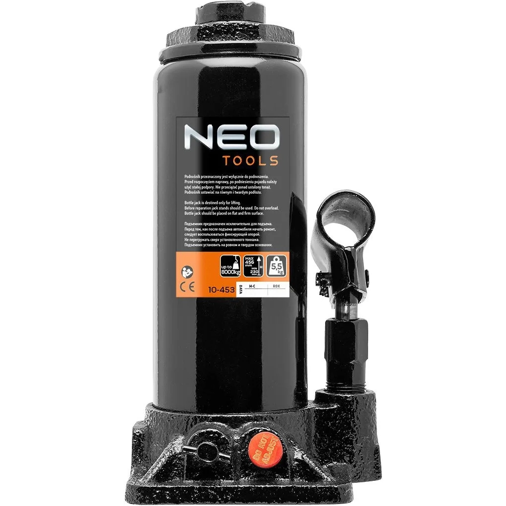 Домкрат Neo Tools гідравлічний пляшковий 8т, 181-345мм (10-453) - зображення 2