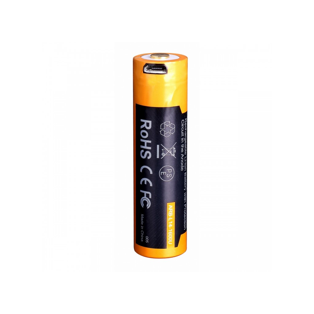Акумулятор Fenix 14500 micro usb зарядка (ARB-L14-1600U) - зображення 4