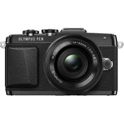 Цифровий фотоапарат Olympus E-PL7 14-42 mm Pancake Zoom Kit black (V205073BE001) - зображення 2