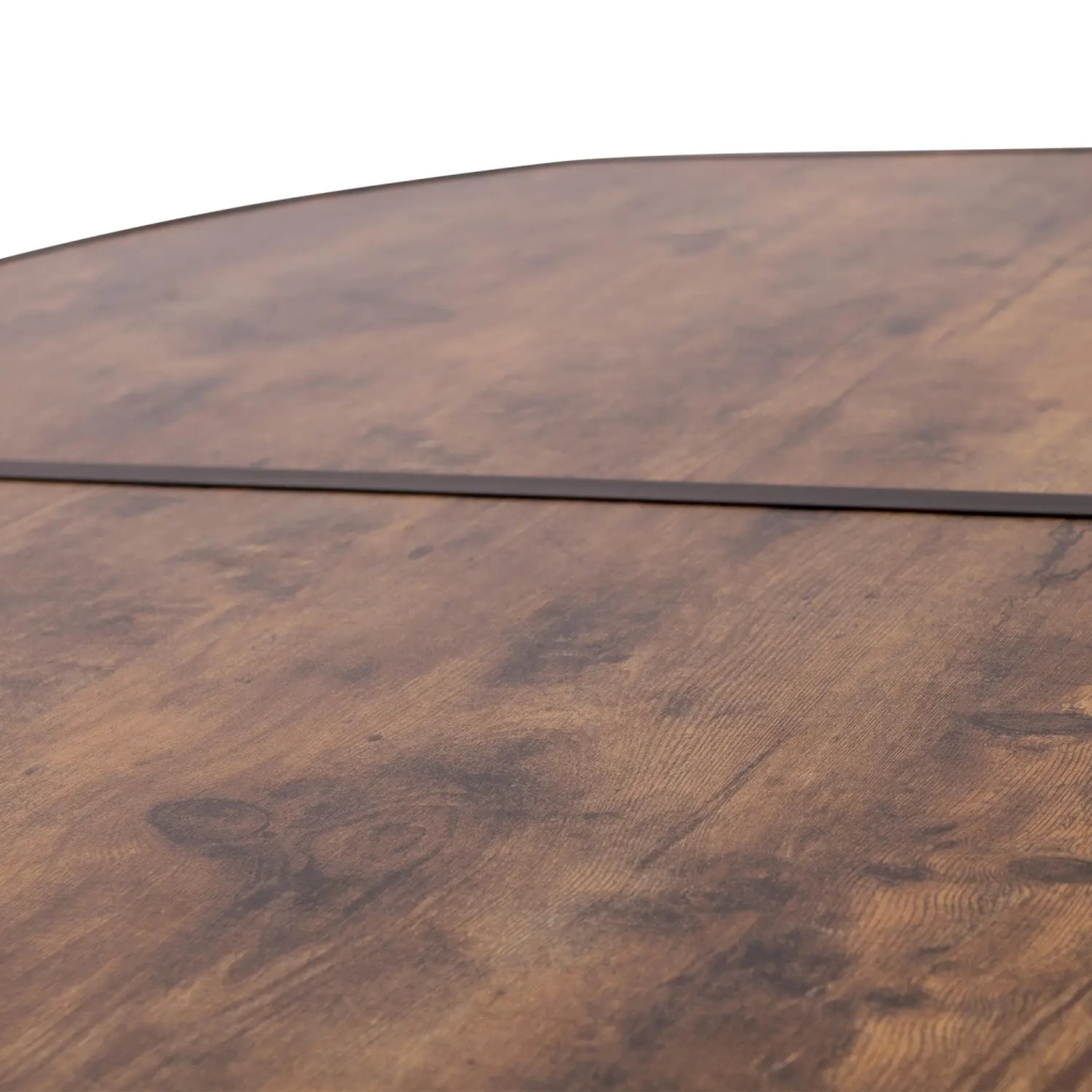 Туристичний стіл Bo-Camp Melrose Oval 120x80 cm Black/Wood look (1404220) - изображение 10