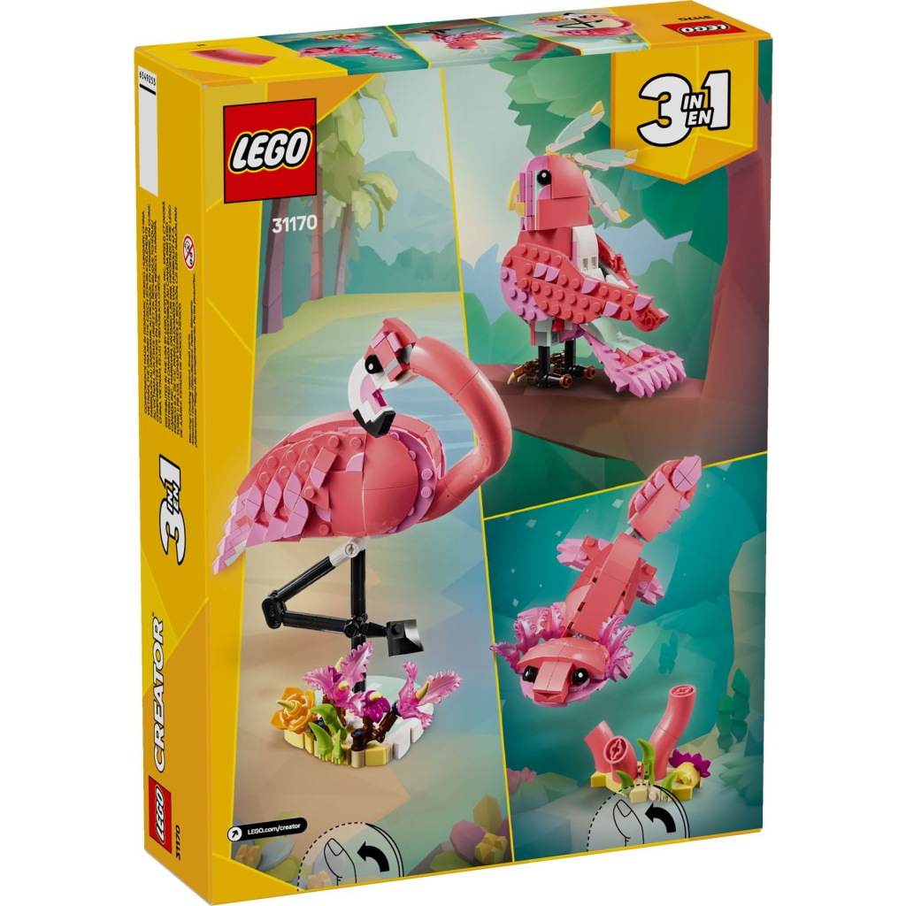 Конструктор LEGO Creator Дикі тварини: рожевий фламінго (31170) - зображення 8