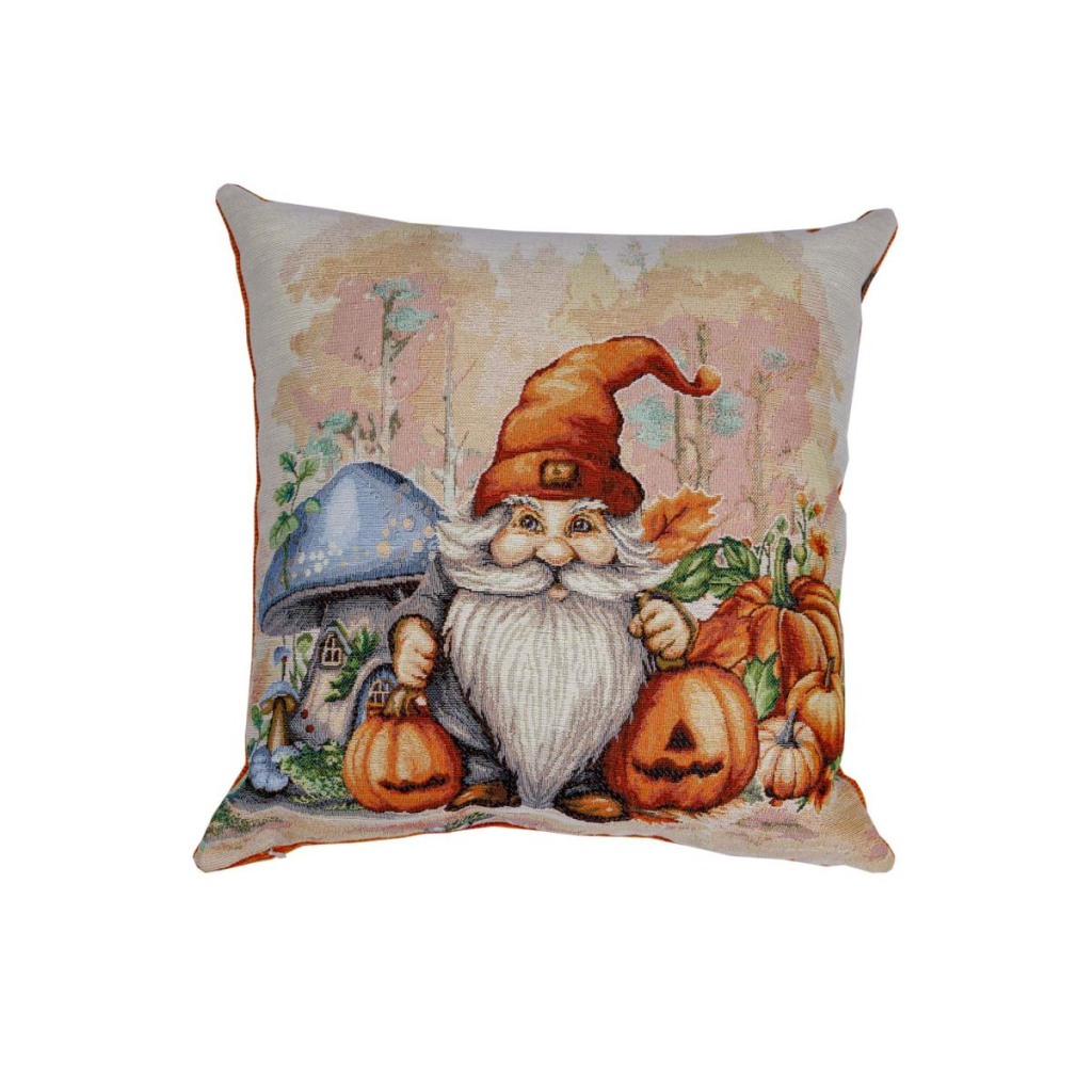 Наволочка Прованс гобеленова декоративна арбузові гноми з грибом 45х45 (036212) - зображення 1