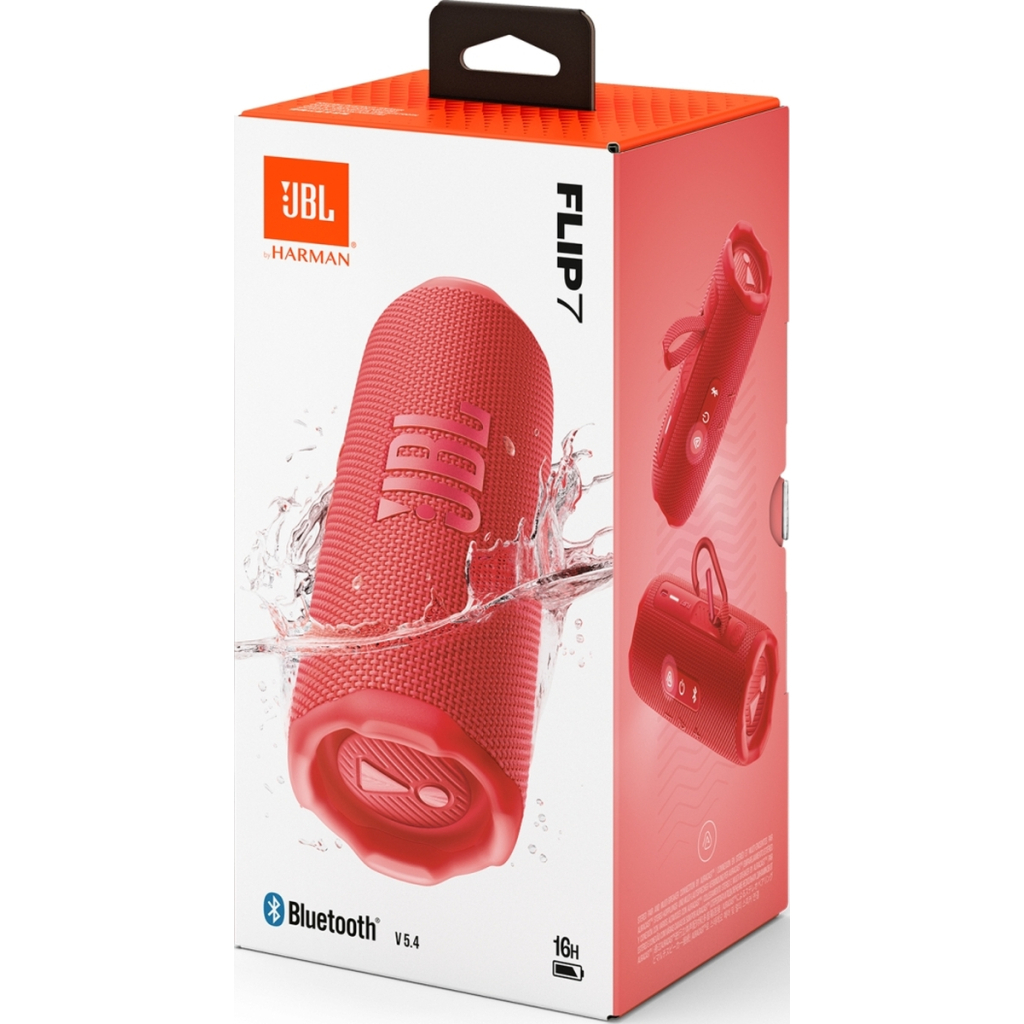 Акустична система JBL Flip 7 Red (JBLFLIP7RED) - зображення 12