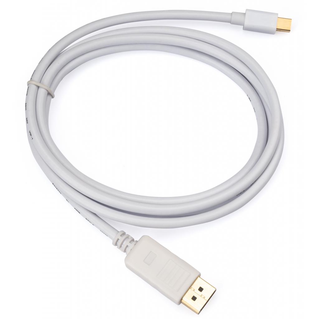 Кабель мультимедійний Mini Display Port to Display Port 1.8m 4K white Vinga (VCPMDPDP1.8WH) - зображення 2