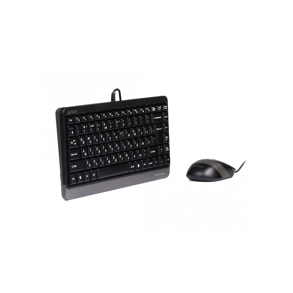Комплект A4Tech F1110 USB Grey (4711421987547) - зображення 3