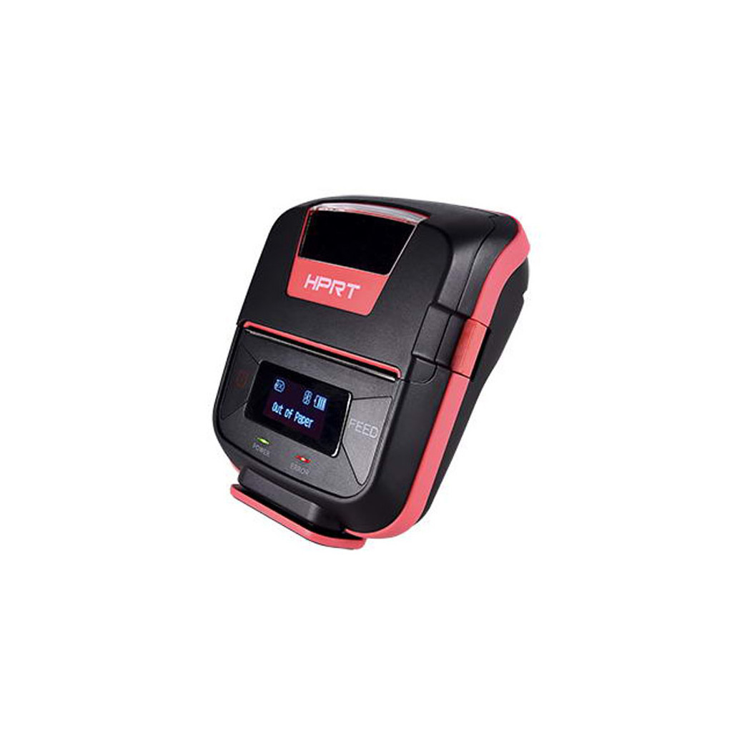 Принтер чеків HPRT HM-E300 мобільний, Bluetooth, USB, червоний+чорний (14656) - зображення 2