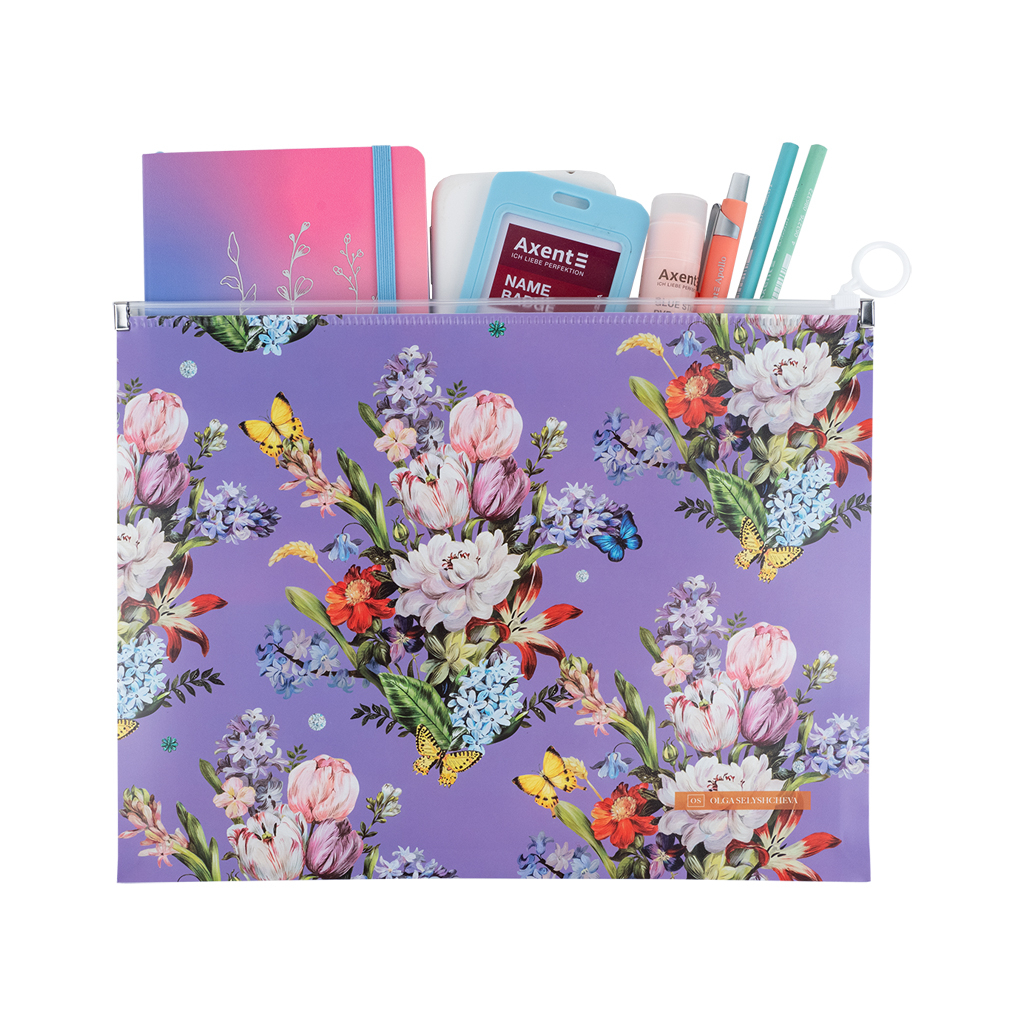 Папка на блискавці Axent zip-lock А4 Olga Selyshcheva, Secret Garden (1497-35-A) - зображення 3