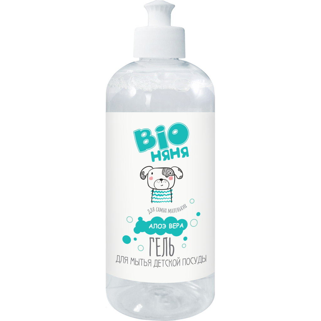 Засіб для ручного миття посуду Bio Няня для дитячого посуду Алое Вера 500 мл (4823015930690) - зображення 1