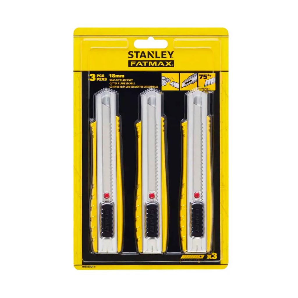 Ніж монтажний DeWALT FatMax, 3 шт., лезо 18-мм, 155мм (FMHT10421-0) - изображение 1