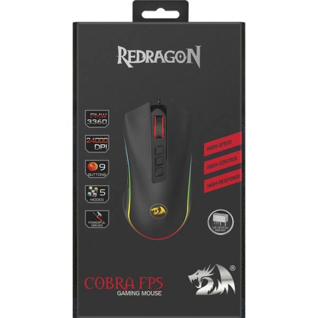 Мишка Redragon Cobra FPS RGB IR USB Black (78284) - зображення 9